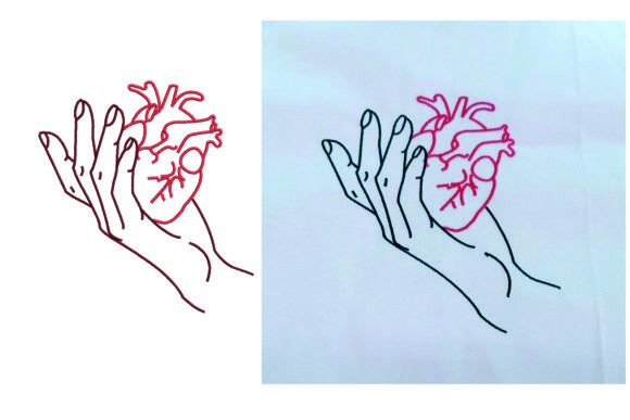Hand with Heart: A Seasonal Embroidery Gem