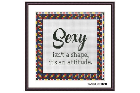 It’s an Attitude Funny Cross Stitch