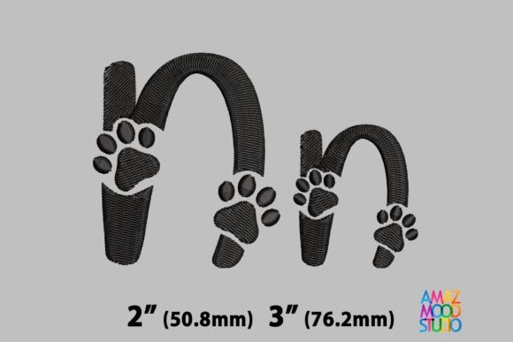 Letter N Paws Monogram