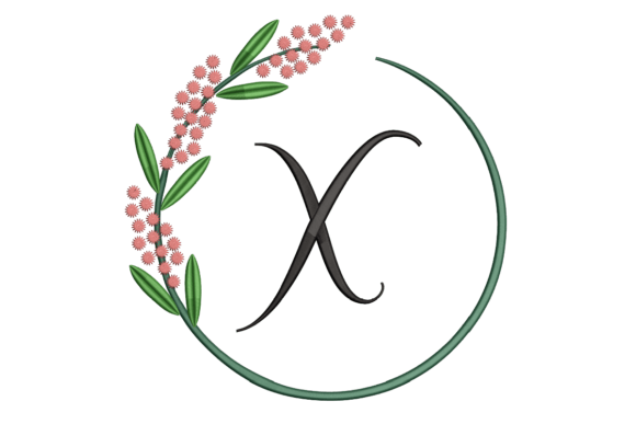 Monogram X: A Summer-Soft Floral Monogram for Holiday Gifting