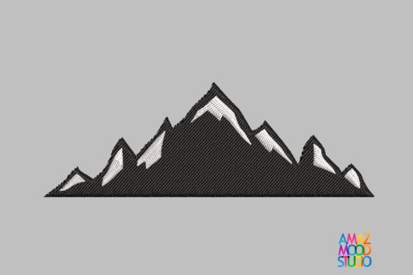 Mountain 3: A Strategic Embroidery Design for Small Business Branding