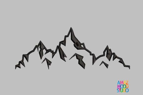 Mountain 7: A Winter-Ready Embroidery Design for Holiday Makers