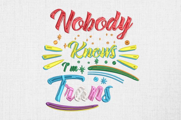 Nobody Knows I’m Trans LGBTQ Pride