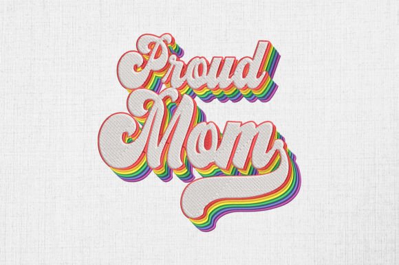 Queer Pride Proud Mom Rainbow LGBTQ